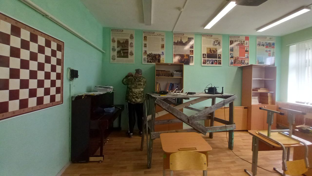 Ремонт школы.